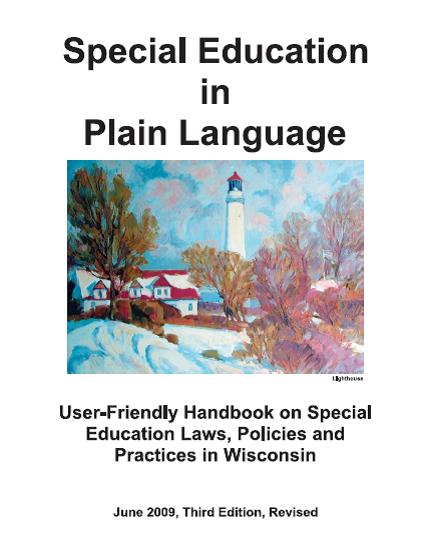 Special Education In Plain Language Handbook