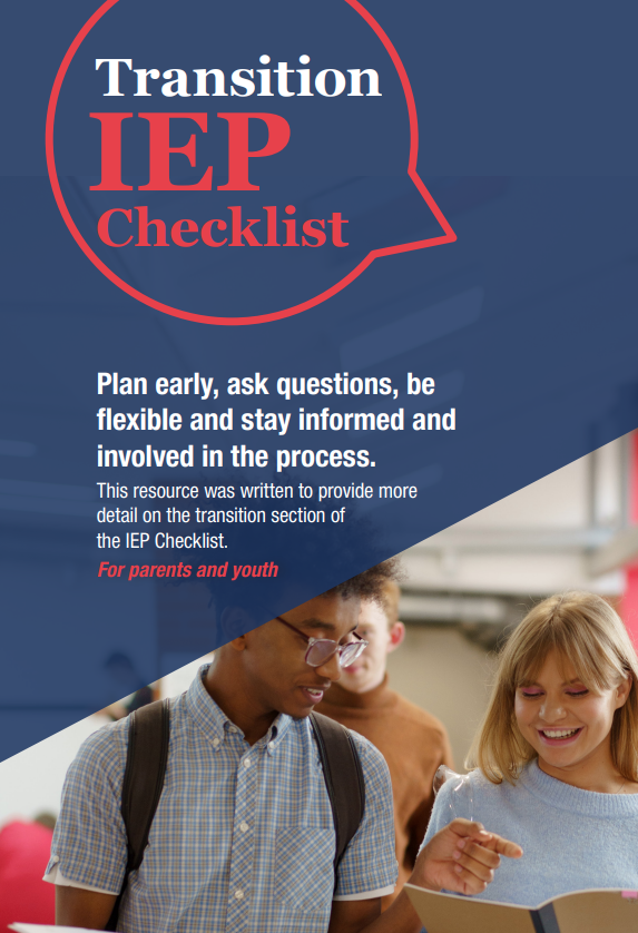 Transition IEP Checklist poster